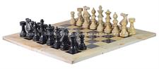 Premium Burma Teak and Jet Black Marble European Style Chess Set – Handmade Premium Chess Pieces with Faux Leather Storage Box – Classic  Marble Chessboard Gift Set for Adults and Collectors