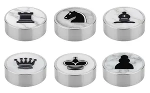 Luxury Marble Backgammon & Draughts Set – Handcrafted Black Zebra & White Marble Board Game with Professional Checkers