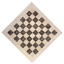 Oceanic Botticina Marble Chess Set with Customizable Border Variants – Elegant Marble Chessboard for Classic & Modern Interiors