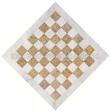 Elegant Coral & White Marble Chess Board – Choose Between Coral or White Border Variants