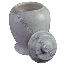 Sunny Grey Marble Natural Stone Archaic Urn 