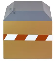 PU Leather Diagonal Stripe Cremation Urn for Human Ashes – Handcrafted Modern Memorial Box with Rust-White Striped Band