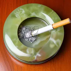 Premium Polished Green Onyx Marble Ash Tray – Luxury Smoking Accessory in USA