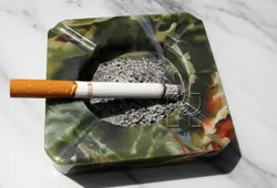 Handmade 6x6 Inch Green Onyx Square Ash Tray – Luxury Marble Smoking Tray for Patio or Lounge