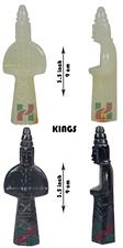 Green Onyx & Jet Black Natural Stone Royal Bishop Series Chess Set - Handcrafted Luxury Chess Pieces
