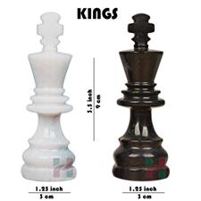 Luxury Black and White Marble Chess Set - American Series | Premium Chess Pieces