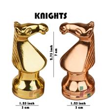 European Series Brass Chess Pieces Set – Elegant and Durable Metal Chessmen for Classic and Modern Play