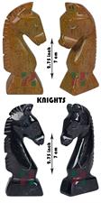 Jet Black & Indus Gold Marble Chess Set – Premium Handcrafted Marble Chess Pieces