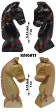 Burma Teak Jasper Marble & Michael Angelo Royal Bishop Series Chess Set – Handcrafted Luxury Pieces