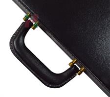Premium Jet Black PU Leather Chess Set Storage Box - Durable & Elegant Storage Solution For Chess Set 