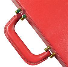 Elegant Crimson Red PU Leather Chess Set Storage Box – Premium Organizer for Chess Pieces