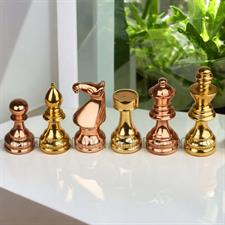 European Series Brass Chess Pieces Set – Elegant and Durable Metal Chessmen for Classic and Modern Play