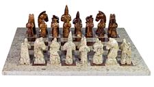 Coral & Red Onyx Royal Bishop Series Chess Set with Premium Faux Leather Storage Box – Handcrafted Luxury Stone Chess Pieces