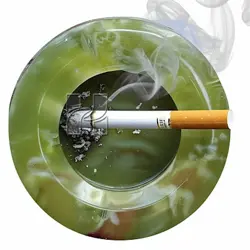 Premium Polished Green Onyx Marble Ash Tray – Luxury Smoking Accessory in USA