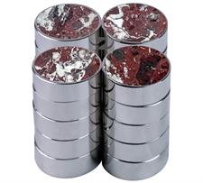 Metallic Edges Red Zebra Marble Backgammon Checkers Set – Premium Quality USA Edition