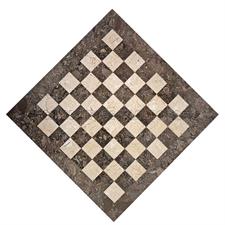 Oceanic Botticina Marble Chess Set with Customizable Border Variants – Elegant Marble Chessboard for Classic & Modern Interiors