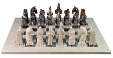  Verona & Michael Angelo Marble Royal Bishop Series Chess Set – Handcrafted Luxury with Faux Leather Storage Box