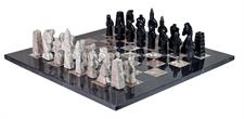 Marina Pink & Jet Black Marble Chess Set – Royal Bishop Series | Handcrafted Luxury Game Board for Collectors & Enthusiasts