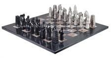 Marina Pink & Jet Black Marble Chess Set – Royal Bishop Series | Handcrafted Luxury Game Board for Collectors & Enthusiasts