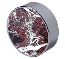 Metallic Edges Red Zebra Marble Backgammon Checkers Set – Premium Quality USA Edition
