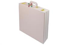 Elegant Blushing Peach PU Leather Storage Box for Chess Set – Stylish Organizer for Chess Pieces and Board – Perfect Gift for Chess Enthusiasts and Home Décor