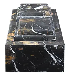 Elegant Michael Angelo Marble Companion Urn for Couples | Premium Hand-Carved Dual Cremation Urn for Two Ashes | Luxury Shared Urn for Human Remains