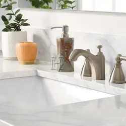 Elegant Green Onyx Marble Soap Pump | Natural Stone Soap Dispenser for Sink Countertop