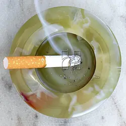 Premium Polished Green Onyx Marble Ash Tray – Luxury Smoking Accessory in USA