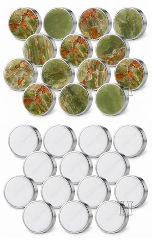 Metallic Edge Precious Green Onyx Backgammon Checkers - Premium Quality Game Pieces in the USA