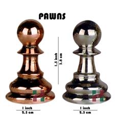 Solid Brass Staunton Series Chess Pieces Set – Premium Handcrafted Chessmen for Timeless Strategy Games