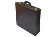 Elegant Chocolate Brown PU Leather Chess Set Storage Box - Durable, Stylish Organizer for Chess Pieces and Board