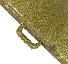Olive Green PU Leather Storage Box for Chess Set - Stylish & Durable Organizer for Chess Pieces and Board
