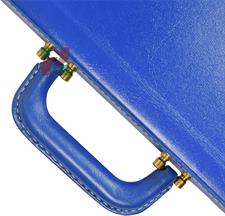 Ocean Blue Leather Chess Set Storage Box – Elegant & Durable Organizer for Chess Pieces & Boards