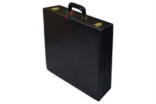 Premium Jet Black PU Leather Chess Set Storage Box - Durable & Elegant Storage Solution For Chess Set 