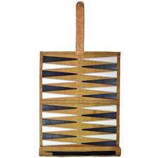 Premium Leather Roll-Up Backgammon Set – Portable, Travel-Friendly Game with Classic Design for Backgammon Enthusiasts