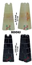 Green Onyx & Jet Black Natural Stone Royal Bishop Series Chess Set - Handcrafted Luxury Chess Pieces