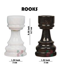 Luxury Black and White Marble Chess Set - American Series | Premium Chess Pieces