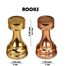 European Series Brass Chess Pieces Set – Elegant and Durable Metal Chessmen for Classic and Modern Play