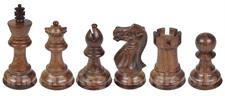 Luxury Rosewood Castle & Crown Staunton Chess Pieces – Handcrafted Wooden Tournament-Size Chessmen with Weighted Base & Felt Bottom – Heirloom Quality Staunton Series for Professional and Casual Play