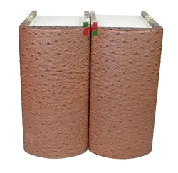Brown and Tan Snakeskin Pattern Book Shaped Companion Urn for Couple’s Ashes – Dual Chamber Memorial Keepsake for Husband and Wife