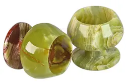 Green Onyx Marble Wine Goblets 4x4 Inch – Handmade Natural Stone Glassware for Special Occasions