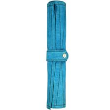 Premium Suede Leather Roll-Up Travel Backgammon Set – Portable & Stylish Game for On-the-Go