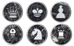 Luxury Marble Backgammon & Draughts Set – Handcrafted Black Zebra & White Marble Board Game with Professional Checkers