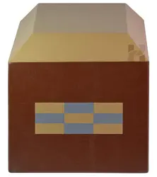 PU Leather Checkers Design Garden Cremation Urn for Ashes — Memorial Urn for Human Ashes, Elegant Decorative Funeral Urn
