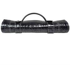 Imperial Gambit Croco Leather Roll-Up Chess Set – Premium Portable Chessboard for Elegant Gameplay
