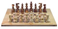 Coral & Red Onyx Marble European Series Chess Set with Handcrafted Staunton Pieces and Elegant Faux Leather Storage Box – Premium Decorative Stone Chess Board for Collectors & Gift Giving