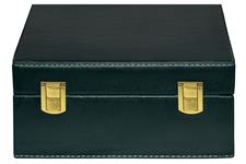 Forest Green PU Leather Storage Box for Green Onyx Wine Glass - Stylish & Durable Storage Box