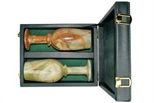 Forest Green PU Leather Storage Box for Green Onyx Wine Glass - Stylish & Durable Storage Box