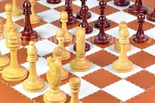 Premium Leather Reversible Game Board – Dual-Sided Chess and Backgammon Set with Imperium Series Handcrafted Wooden Chess Pieces and Wooden checkers Elegant PU Leather Storage Box