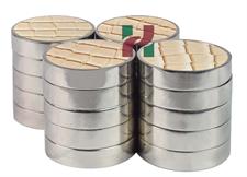 Faux Leather Fawn Crocodile Textured Backgammon Checkers 44.5x10mm with Silver Metallic Edges & Faux Leather Storage Box